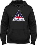 Montreal Alouettes CFL Bulletin Men Black Express Twill Retro Logo Hoodie product image 1, provided for visual reference and