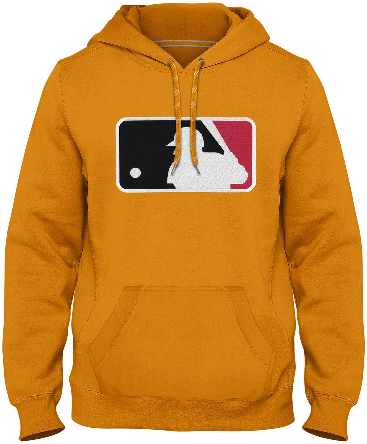 MLB Bulletin Men Gold Express Twill Batter Logo Hoodie product image 1, provided for visual reference and product detail
