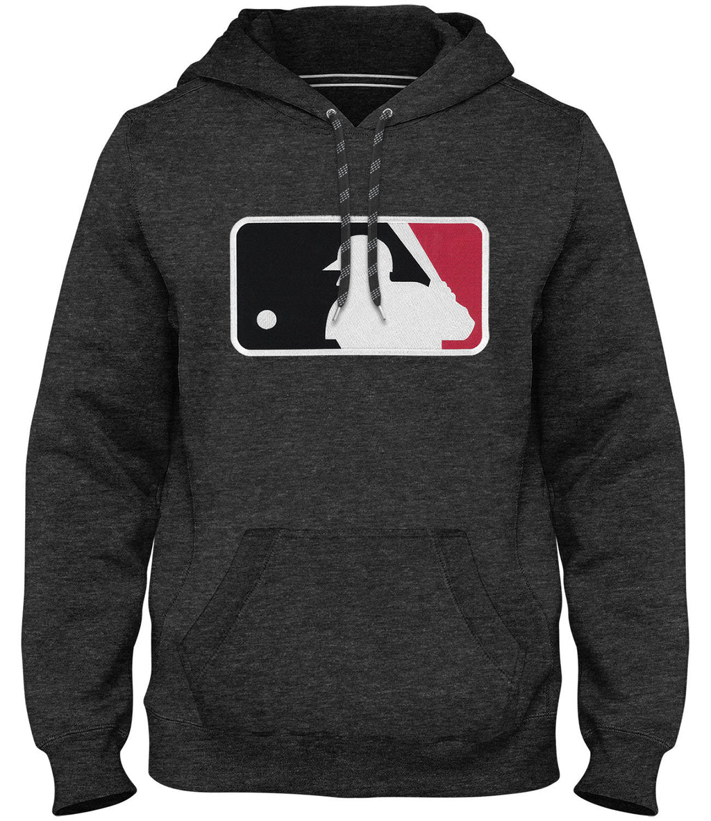MLB Bulletin Men Charcoal Express Twill Batter Logo Hoodie product image 1, provided for visual reference and product detail