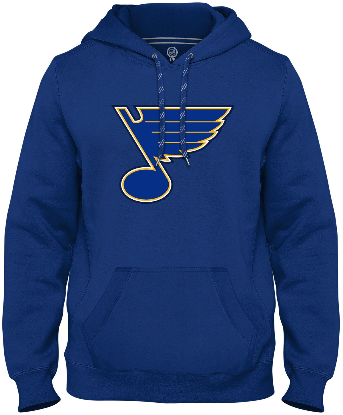 St. Louis Blues NHL Bulletin Men Royal Blue Express Twill Logo Hoodie product image 1, provided for visual reference and