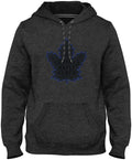 Toronto Maple Leafs NHL Bulletin Men Charcoal Express Black Twill Logo Hoodie product image 1, provided for visual reference