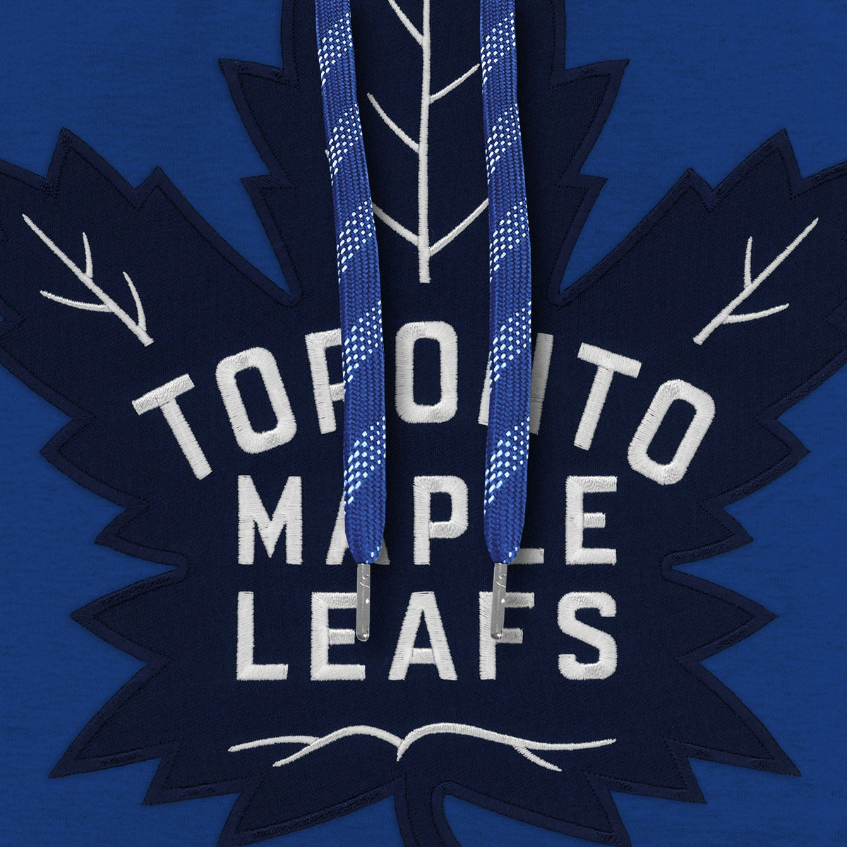 Toronto Maple Leafs NHL Bulletin Men Royal Blue Express Twill Blue Logo Hoodie product image 2, provided for visual