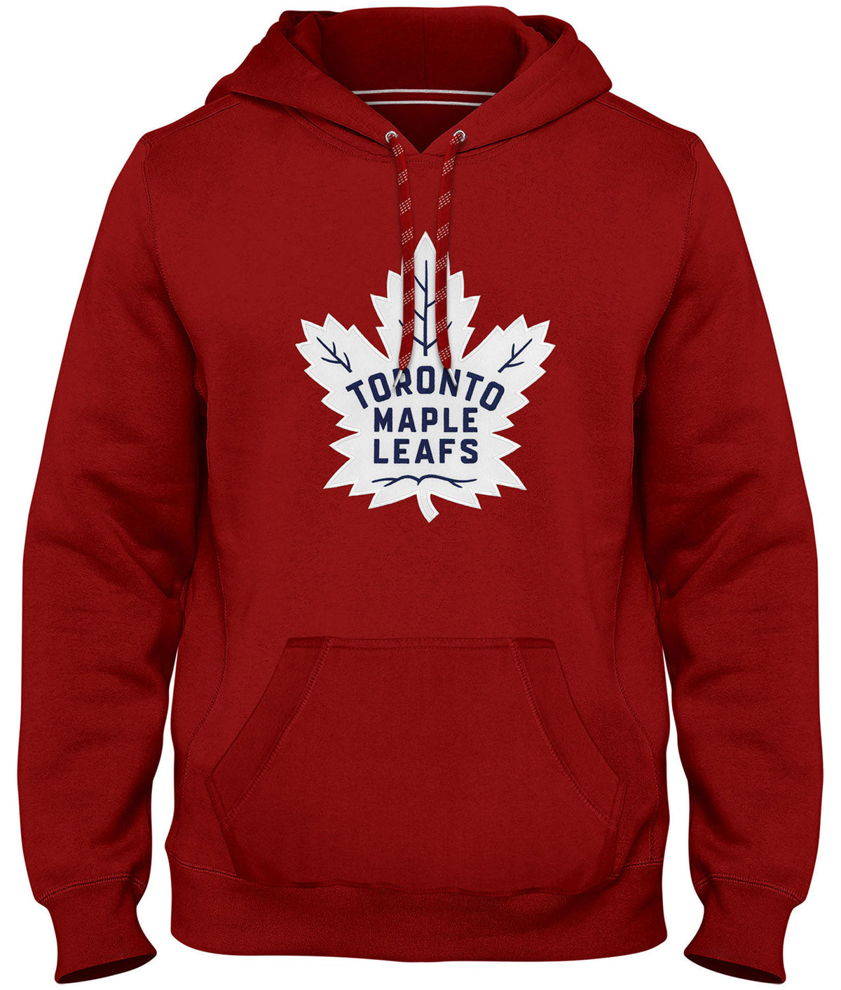 Toronto Maple Leafs NHL Bulletin Men Red Express Twill Logo Hoodie product image 1, provided for visual reference and
