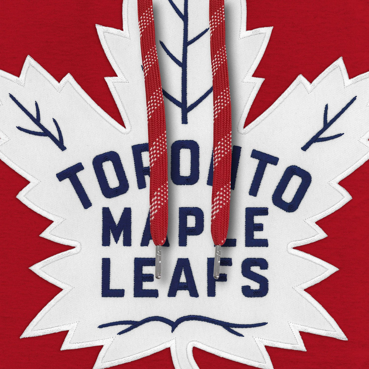Toronto Maple Leafs NHL Bulletin Men Red Express Twill Logo Hoodie product image 2, provided for visual reference and
