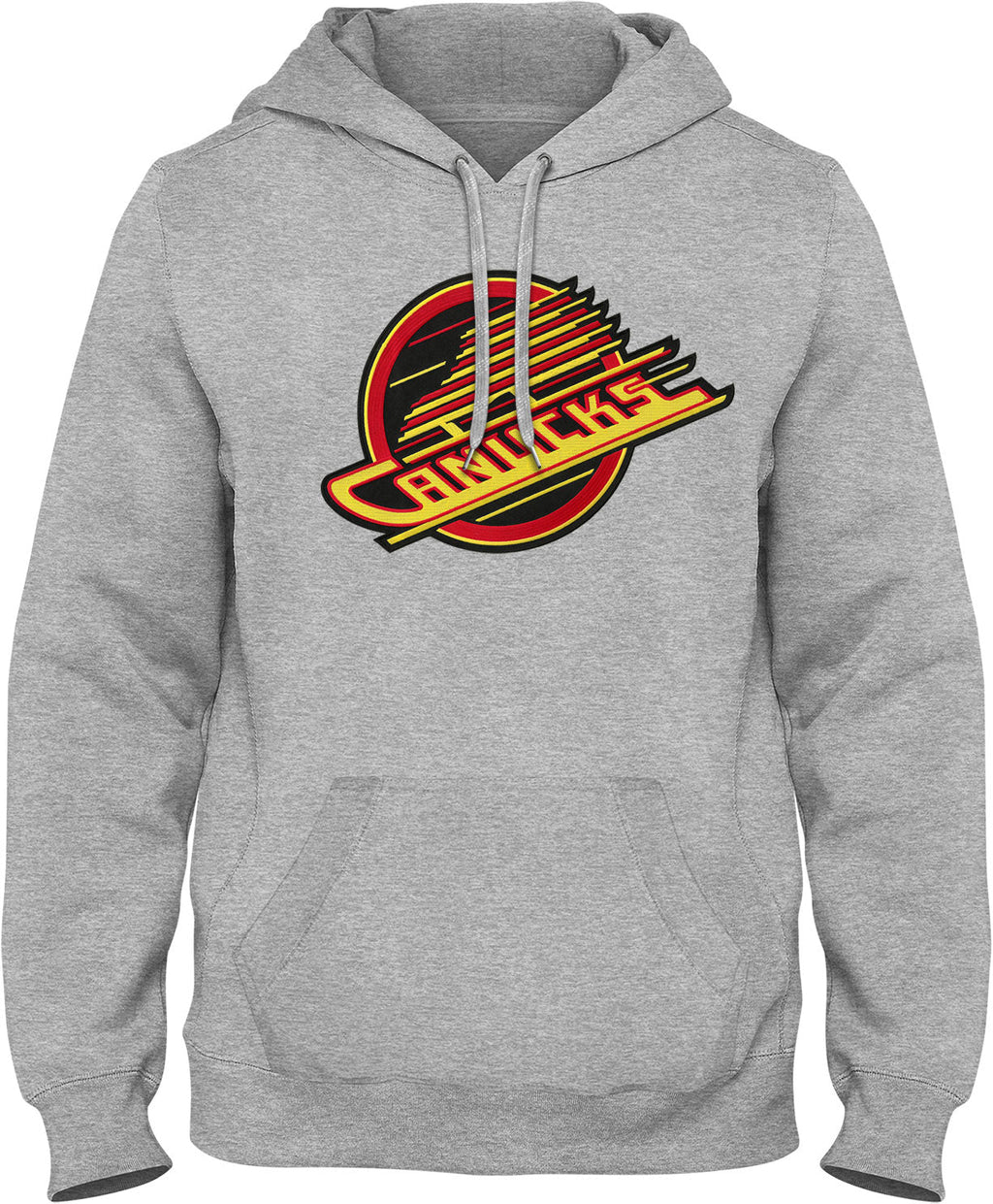 Vancouver Canucks NHL Bulletin Men Athletic Grey Express Twill Skate Logo Hoodie product image 1, provided for visual