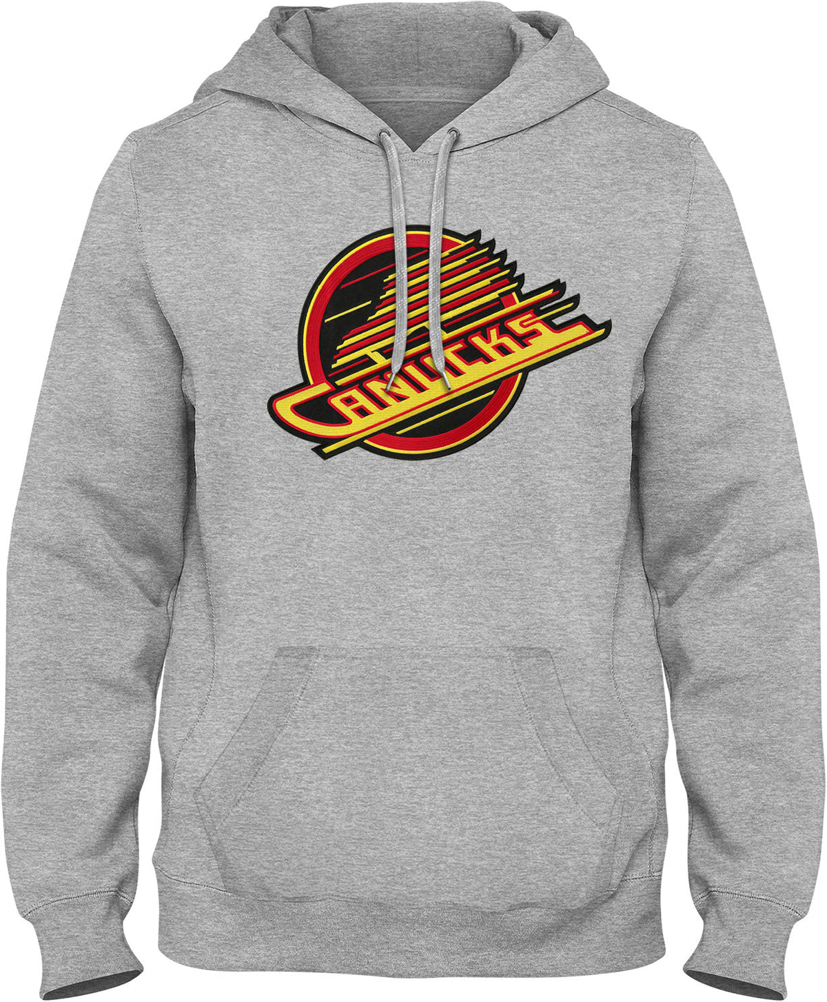 Vancouver Canucks NHL Bulletin Men Athletic Grey Express Twill Skate Logo Hoodie product image 1, provided for visual
