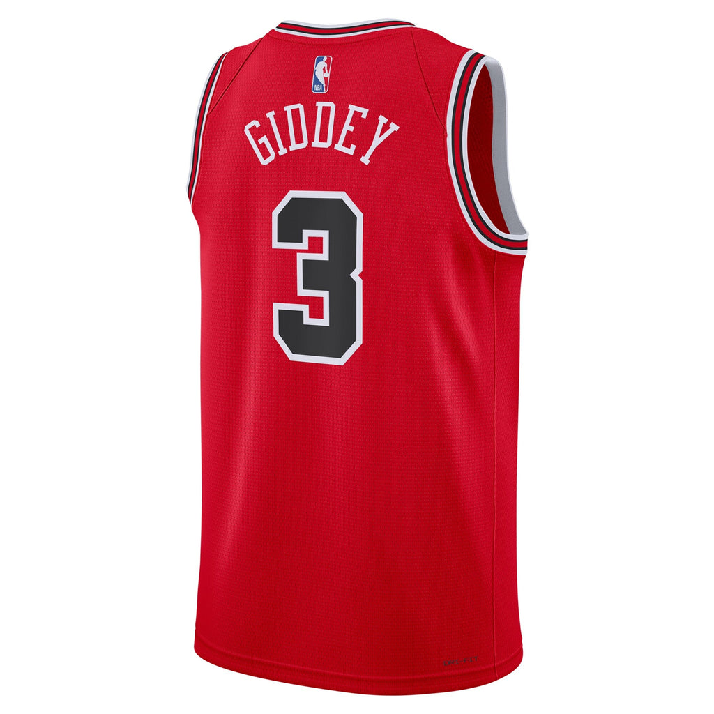 Josh Giddey Chicago Bulls Icon Edition Swingman Red Jersey product image 4