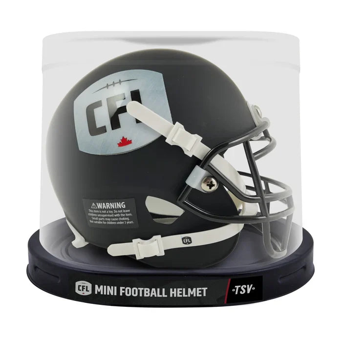 CFL TSV Mini Replica Football Helmet 5" product image 4, provided for visual reference and product detail review