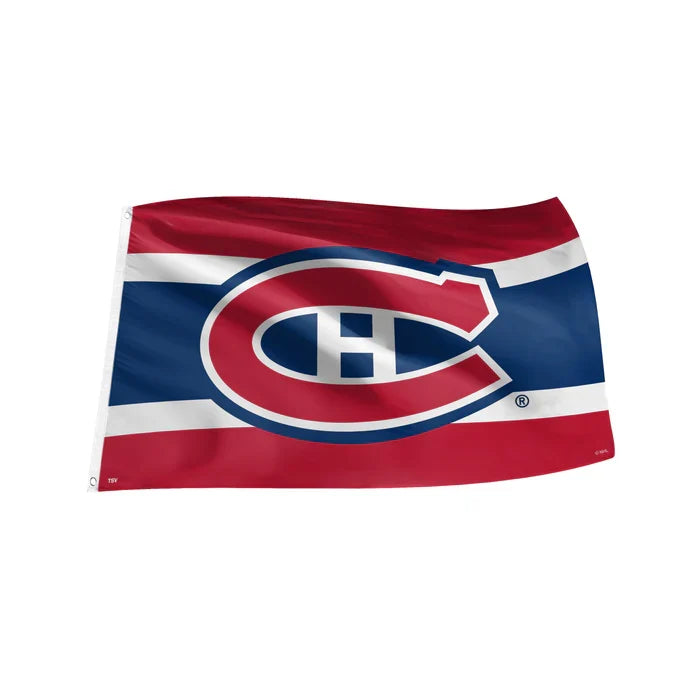 Montreal Canadiens NHL TSV 3'x5' Team Wall Flag product image 1, provided for visual reference and product detail review