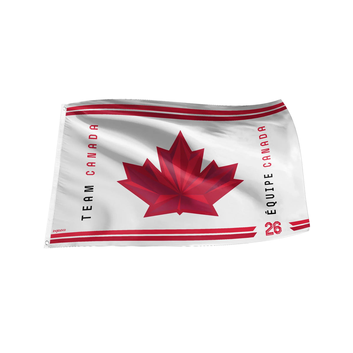 Hockey Canada IIHF Inglasco 2026 Winter Olympics 3'x5' Wall Flag product image 1, provided for visual reference and product