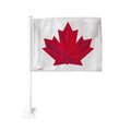 Hockey Canada IIHF Inglasco 2026 Winter Olympics White Double Sided Car Flag product image 1, provided for visual reference