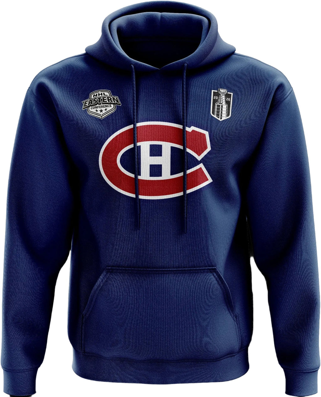 Montreal Canadiens NHL Mitchell & Ness Men Navy Eastern Conference Finals Fleece Hoodie product image 1, provided for visual
