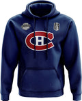 Montreal Canadiens NHL Mitchell & Ness Men Navy Eastern Conference Finals Fleece Hoodie product image 1, provided for visual