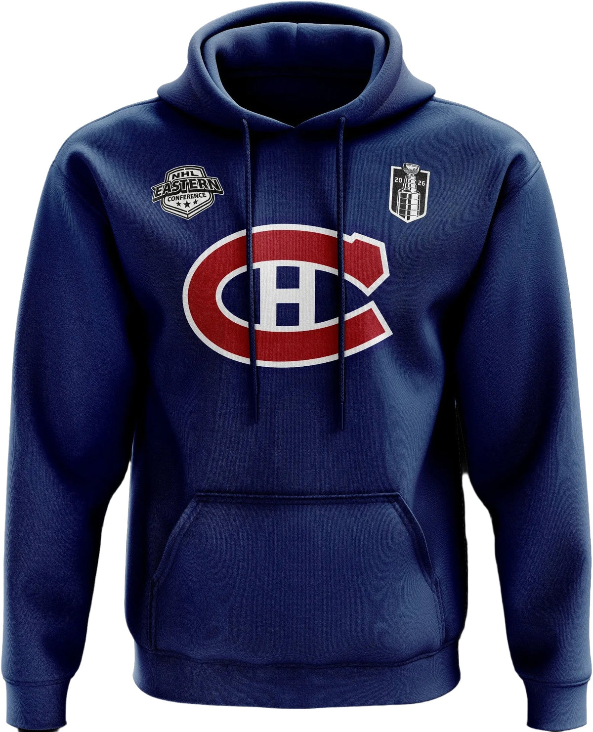 Montreal Canadiens NHL Mitchell & Ness Men Navy Eastern Conference Finals Fleece Hoodie product image 1, provided for visual