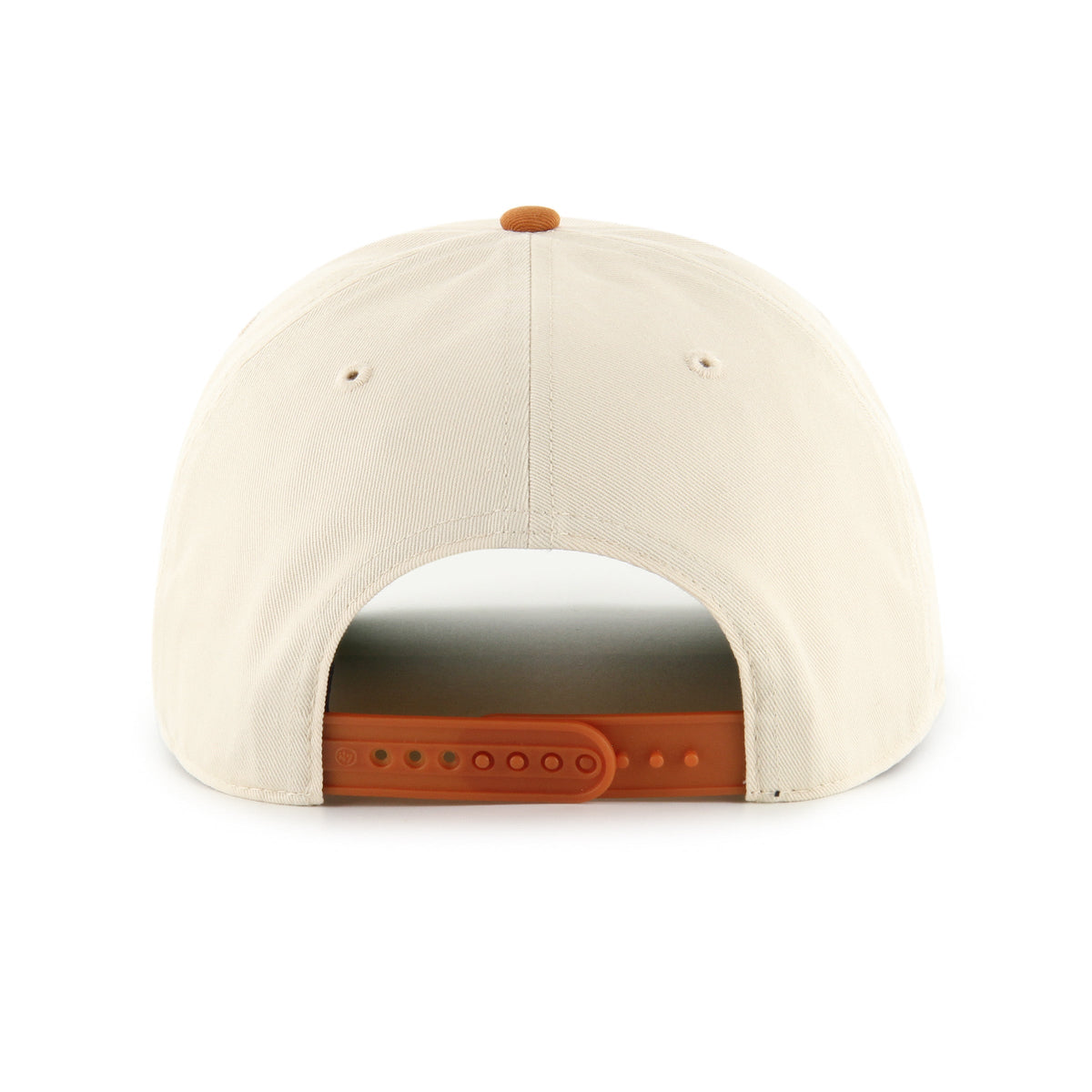 Texas Longhorns NCAA 47 Brand Men Natural Rope Two Tone Hitch Snapback Hat product image 2, provided for visual reference