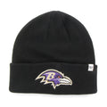 Baltimore Ravens NFL 47 Brand Men Purple Raised Cuff Knit Hat product image 1, provided for visual reference and product