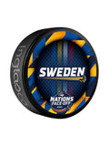Sweden NHL Inglasco 4 Nations Face-Off Basic Souvenir Hockey Puck product image 1, provided for visual reference and product