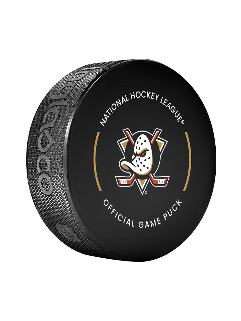Anaheim Ducks NHL Inglasco 2025-26 Officially Licensed Game Hockey Puck product image 2, provided for visual reference and