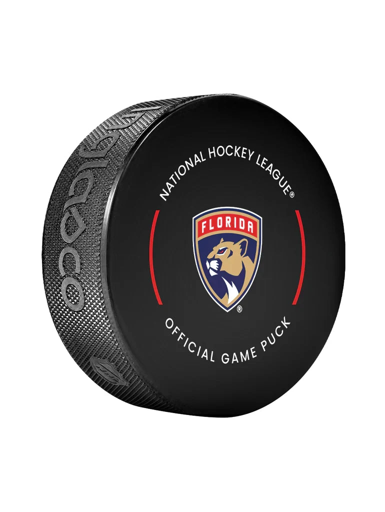 Florida Panthers NHL Inglasco 2025-26 Officially Licensed Game Hockey Puck product image 2, provided for visual reference