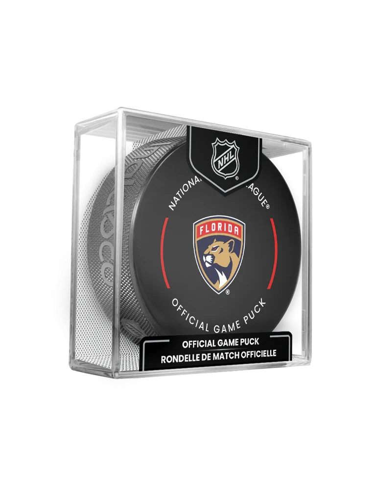 Florida Panthers NHL Inglasco 2025-26 Officially Licensed Game Hockey Puck product image 1, provided for visual reference