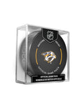 Nashville Predators NHL Inglasco 2024-25 Officially Licensed Game Hockey Puck product image 1, provided for visual reference