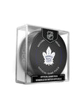 Toronto Maple Leafs NHL Inglasco 2025-26 Officially Licensed Game Hockey Puck product image 1, provided for visual reference
