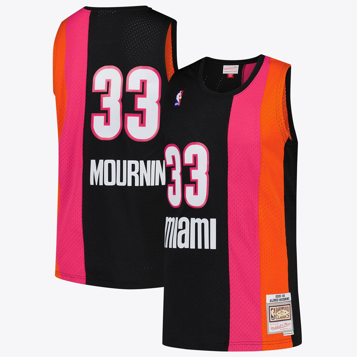 Alonzo Mourning Miami Heat NBA Hardwood Classics Road Jersey product image 1