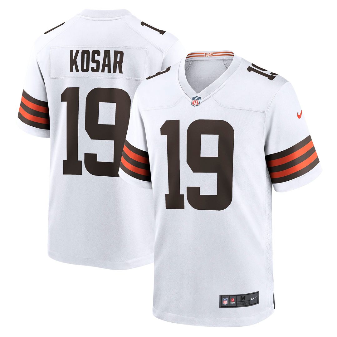 Cleveland Browns Bernie Kosar Nike White Retired Game Jersey product image 1