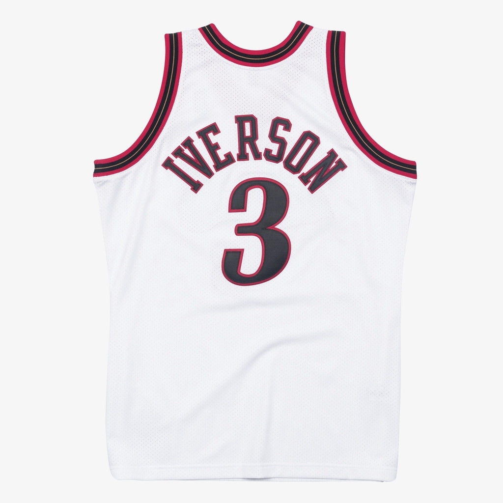 Allen Iverson Philadelphia 76ers 1997 Authentic White Jersey product image 4