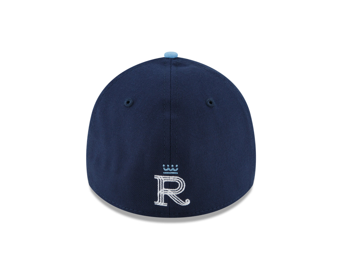 Kansas City Royals MLB New Era Men Navy 39Thirty 2022 City Connect Stretch Fit Hat product image 2, provided for visual