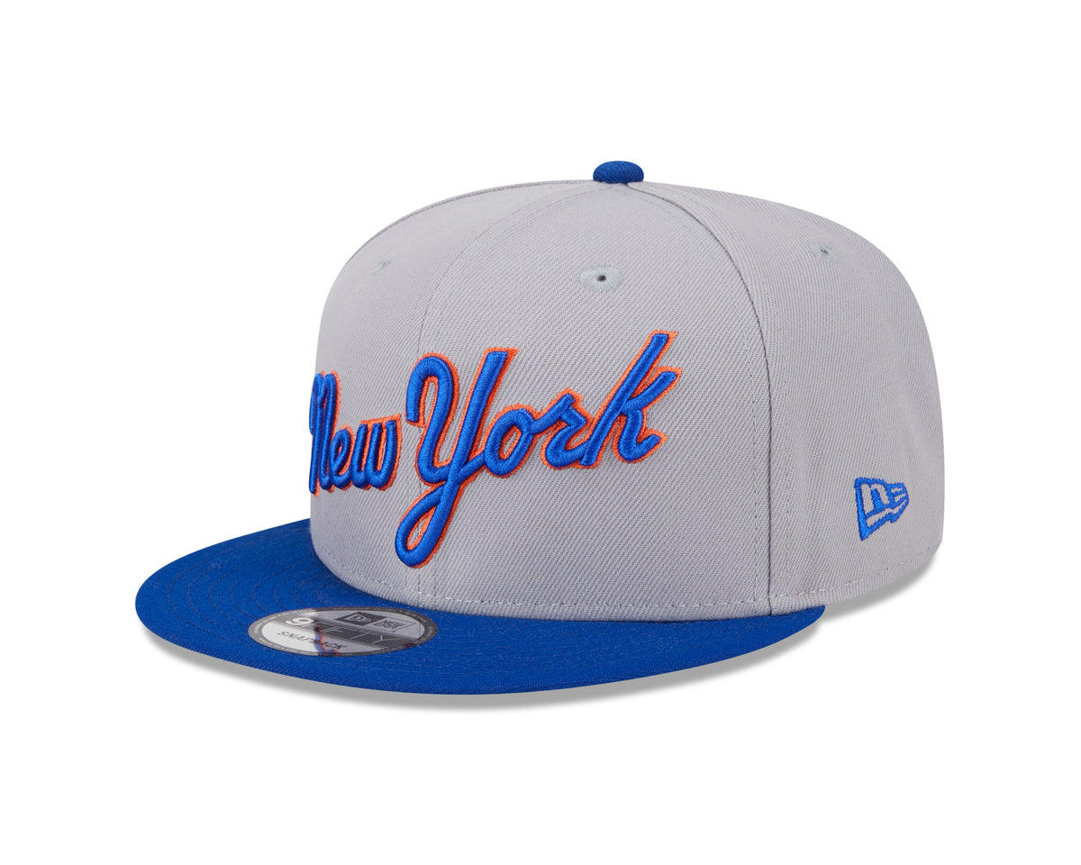 New York Mets MLB New Era Men Grey/Royal Blue 9Fifty 2025 Batting Practice Snapback product image 1, provided for visual