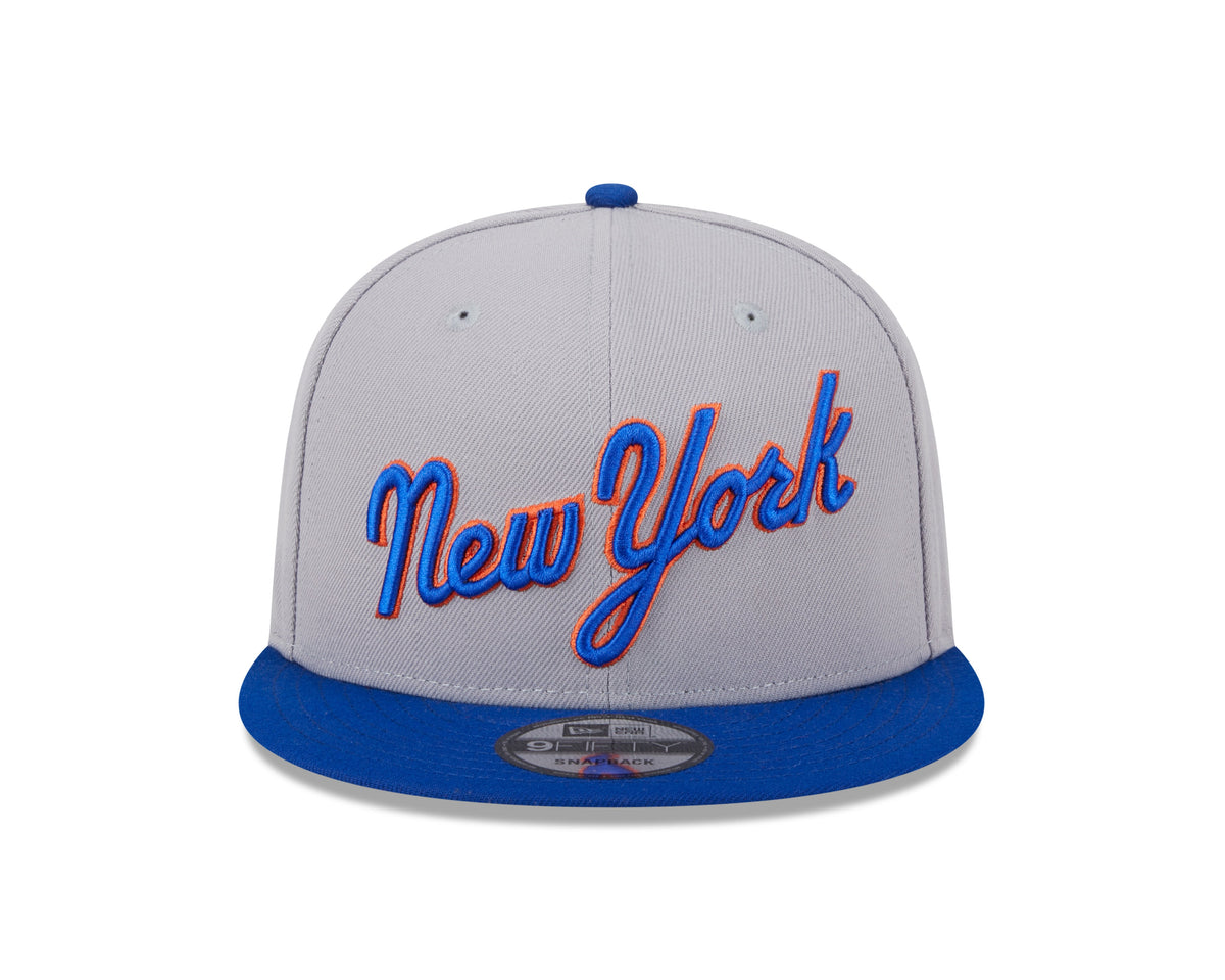 New York Mets MLB New Era Men Grey/Royal Blue 9Fifty 2025 Batting Practice Snapback product image 5, provided for visual