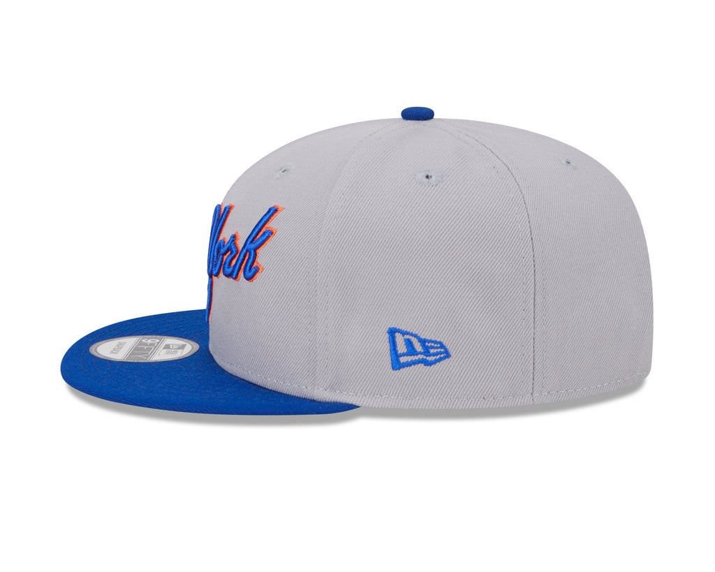 New York Mets MLB New Era Men Grey/Royal Blue 9Fifty 2025 Batting Practice Snapback product image 4, provided for visual
