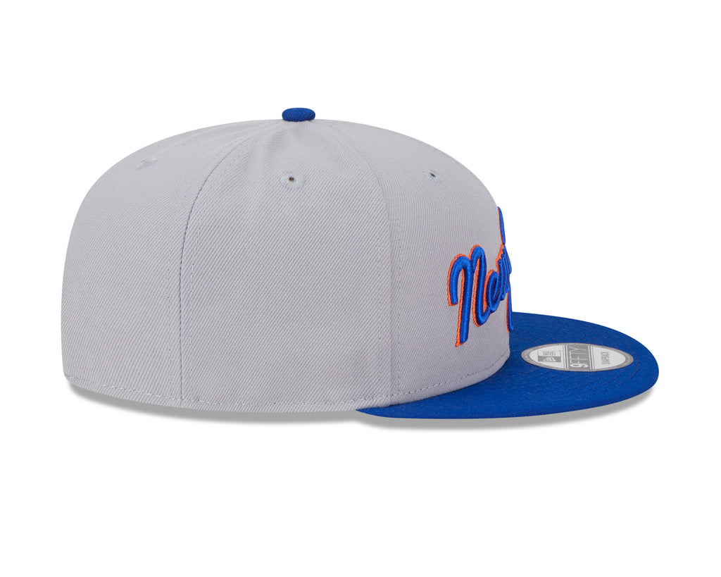 New York Mets MLB New Era Men Grey/Royal Blue 9Fifty 2025 Batting Practice Snapback product image 7, provided for visual