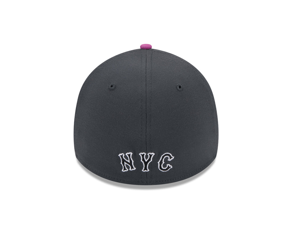 New York Mets MLB New Era Men Grey 39Thirty 2024 City Connect Stretch Fit Hat product image 2, provided for visual reference