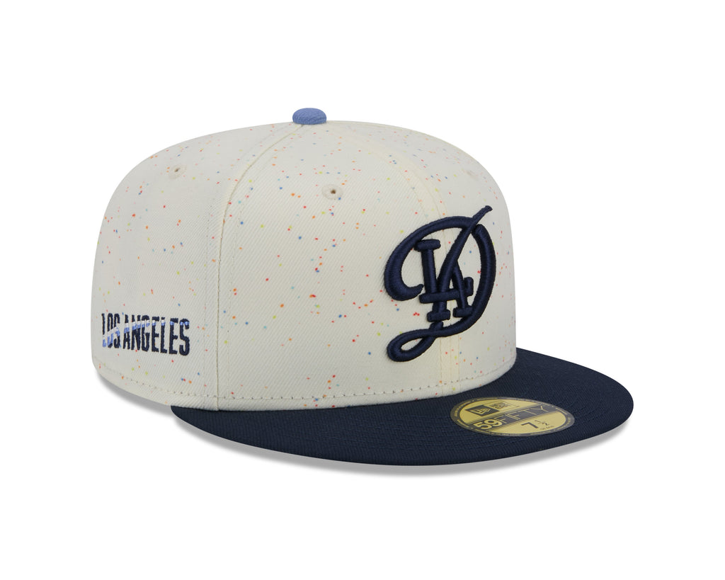 Los Angeles Dodgers MLB New Era Beige/Black 59Fifty 2024 City Connect Fitted Hat product image 4, provided for visual