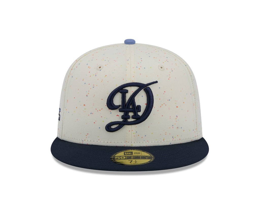 Los Angeles Dodgers MLB New Era Beige/Black 59Fifty 2024 City Connect Fitted Hat product image 6, provided for visual