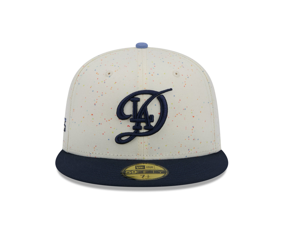 Los Angeles Dodgers MLB New Era Beige/Black 59Fifty 2024 City Connect Fitted Hat product image 6, provided for visual