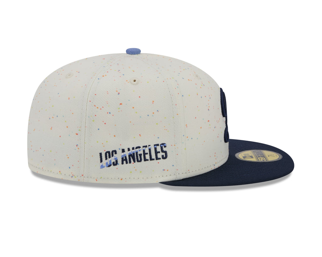 Los Angeles Dodgers MLB New Era Beige/Black 59Fifty 2024 City Connect Fitted Hat product image 5, provided for visual
