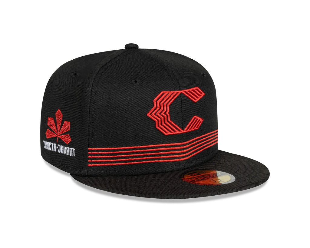 Cincinnati Reds MLB New Era Men Black 59Fifty 2023 City Connect Fitted Hat product image 3, provided for visual reference