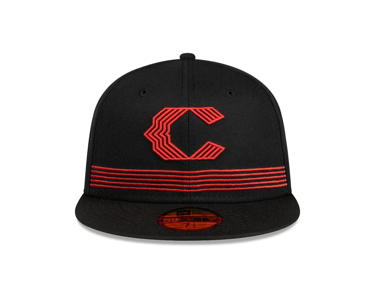 Cincinnati Reds MLB New Era Men Black 59Fifty 2023 City Connect Fitted Hat product image 4, provided for visual reference