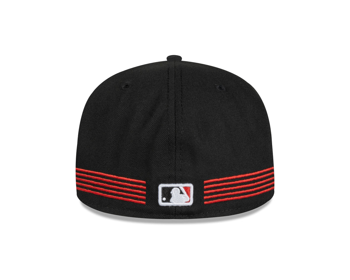 Cincinnati Reds MLB New Era Men Black 59Fifty 2023 City Connect Fitted Hat product image 2, provided for visual reference