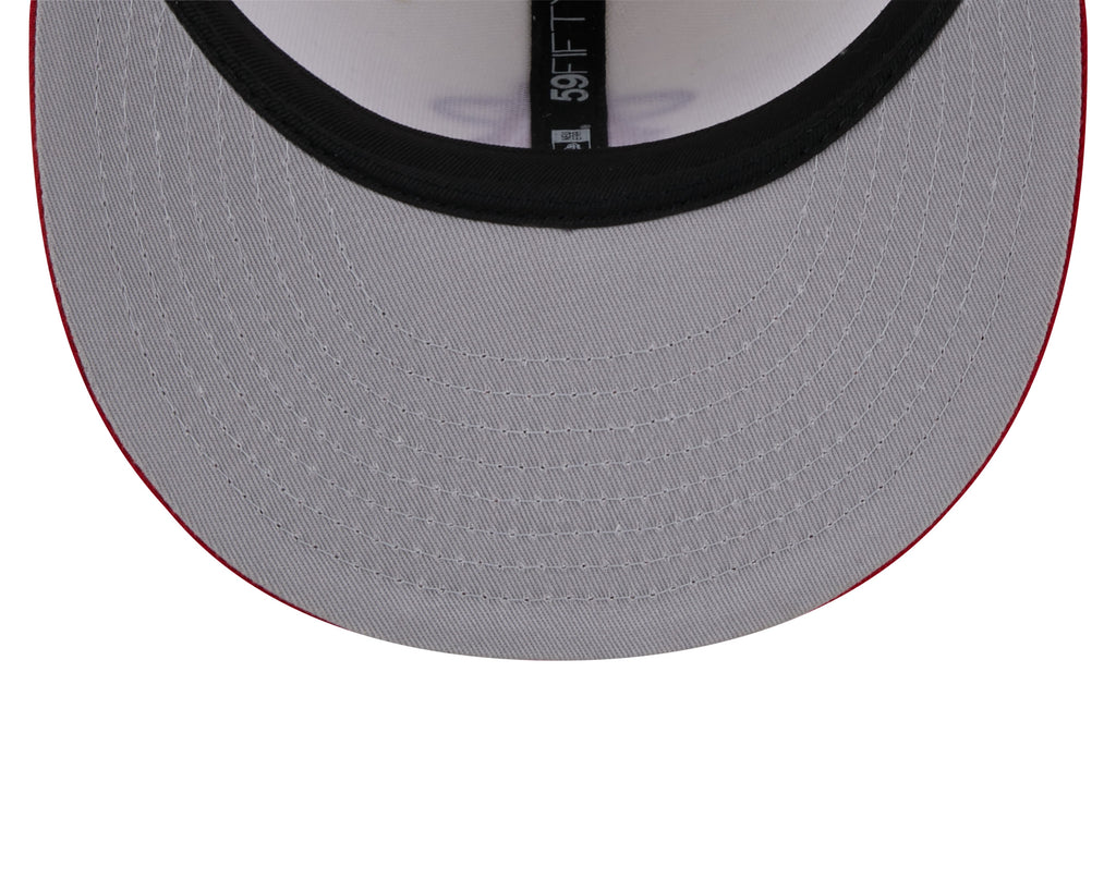 Anaheim Angels MLB New Era Men Beige/Red 59Fifty 2022 City Connect Fitted Hat product image 7, provided for visual reference
