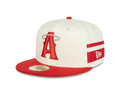 Anaheim Angels MLB New Era Men Beige/Red 59Fifty 2022 City Connect Fitted Hat product image 1, provided for visual reference