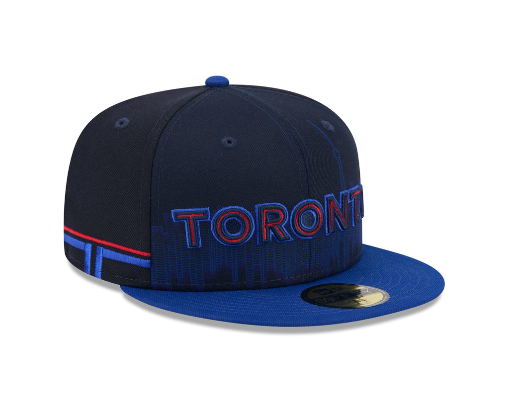 Toronto Blue Jays MLB New Era Men Navy 59Fifty 2024 City Connect Script Fitted Hat product image 4, provided for visual