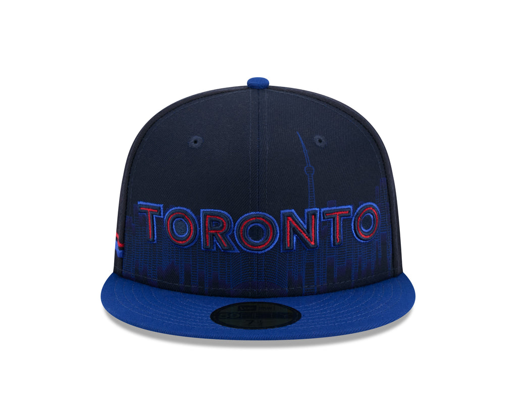 Toronto Blue Jays MLB New Era Men Navy 59Fifty 2024 City Connect Script Fitted Hat product image 5, provided for visual