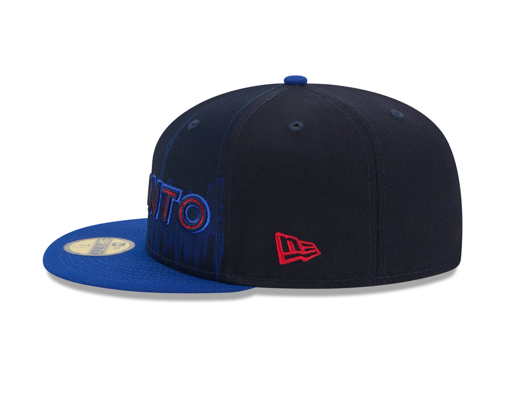 Toronto Blue Jays MLB New Era Men Navy 59Fifty 2024 City Connect Script Fitted Hat product image 6, provided for visual