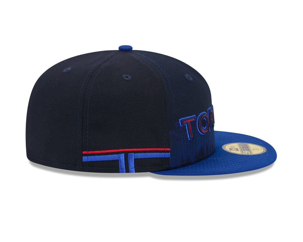 Toronto Blue Jays MLB New Era Men Navy 59Fifty 2024 City Connect Script Fitted Hat product image 7, provided for visual