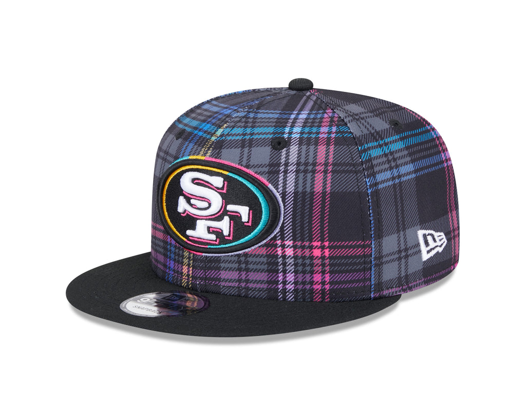 San Francisco 49ers NFL New Era Men Black 9Fifty Crucial Catch Snapback product image 1, provided for visual reference and