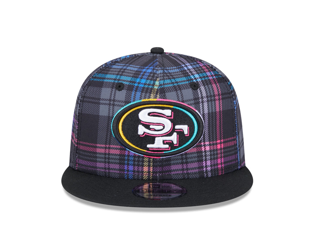 San Francisco 49ers NFL New Era Men Black 9Fifty Crucial Catch Snapback product image 7, provided for visual reference and